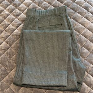 J. Jill Green Herringbone Patterned Pants